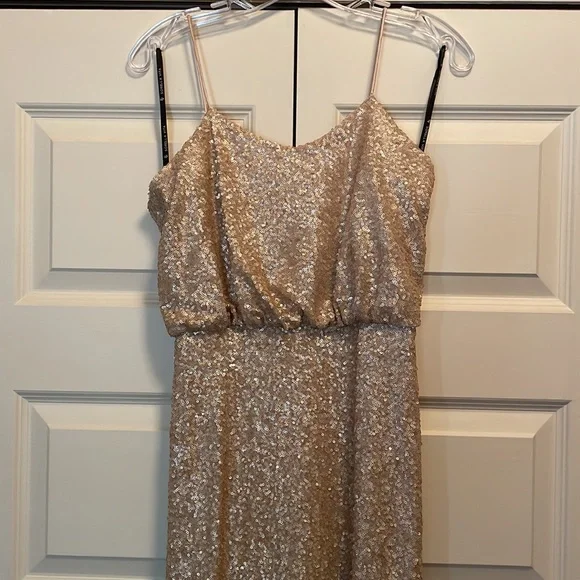 Sorella Vita Rose Gold Sequin Bridesmaid Dress - Picture 2 of 5